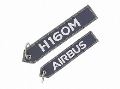 【H160M/AIRBUS】 エアバス 刺繍 キーリング